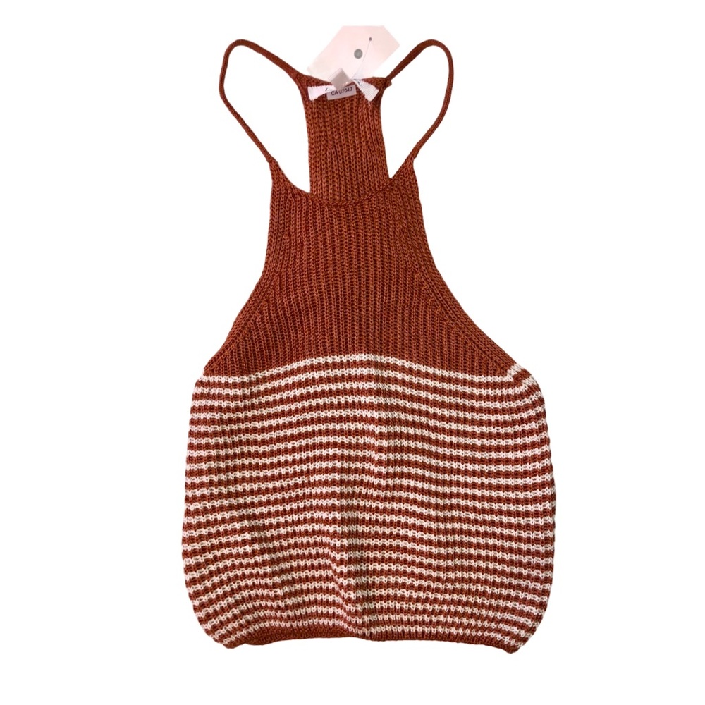 NWT - Love Tree Knit Tank Rust - Picture 5 of 7